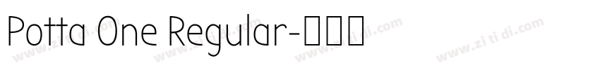 Potta One Regular字体转换